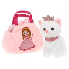 Мягкая игрушка Fluffy Family Котенок в сумочке, 18 см
