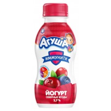 Йогурт «Агуша» питьевой северные ягоды 2.7%, 200 г
