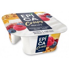 Йогурт Epica Crispy натуральный и смесь из мюсли и сушеных ягод 6.5%, 138 г