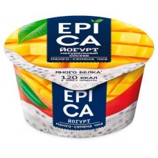 Йогурт Epica фруктовый с манго и семенами чиа 5%, 130 г