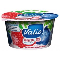 Купить Йогурт Valio c клубникой черникой 2.6%, 180 г