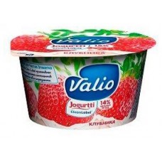 Купить Йогурт Valio с клубникой 2.6% 180 г