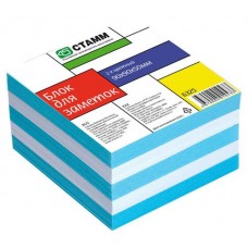 Купить Блок для заметок «СТАММ» двухцветный, 9х9х5 см