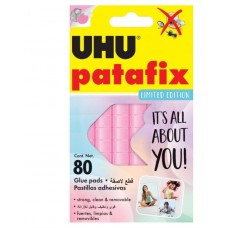 Клеящие подушечки UHU Patafix розовые, 80 шт