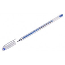 Ручка гелевая Crown Hi-Jell Metallic синяя, 0,7 мм