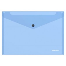 Папка-конверт на кнопке ErichKrause Glossy Vivid пластиковая полупрозрачная, B5