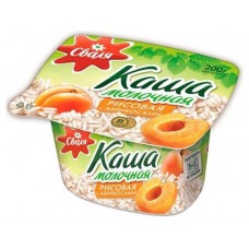 Купить Каша «Сваля» рисовая с абрикосами, 6%, 200 г