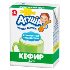 Купить Кефир детский «Агуша» с 8 месяцев 3,2%, 204 г