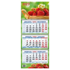 Календарь настенный 2023 «Терем» Корзина клубники, 195х465 мм