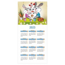 Календарь-сувенир NAT Семья зайцев
