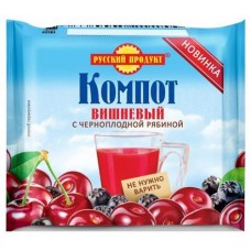 Купить Компот быстрого прогитовления «Русский Продукт» вишневый с черноплодной рябиной, 180 г