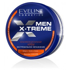 Крем для лица рук и тела Eveline Cosmetics Men x-treme мультифункциональный экстремальное увлажнение, 200 мл