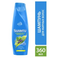 Шампунь для волос Shamtu глубокое очищение и свежесть с экстрактами трав, 360 мл