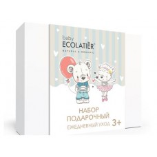 Подарочный набор детский Шампунь для волос Ecolatier Pure Baby 3+ Легкое расчесывание + Молочко для тела Ecolatier Ежедневный уход с пантенолом 3+