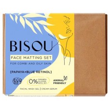 Подарочный набор Bisou Face Matting Set: Гель для умывания + Крем-сыворотка