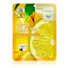 Тканевая маска для лица 3W Clinic Fresh Lemo с экстрактом лимона, 23 мл