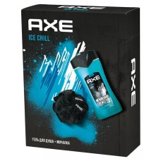 Мужской подарочный набор Axe Ice Chill гель для душа, мочалка, 250 мл