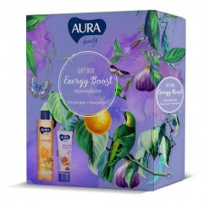 Набор Aura Beauty Energy Boost: Гель для душа 250 мл + Крем для рук 75 мл