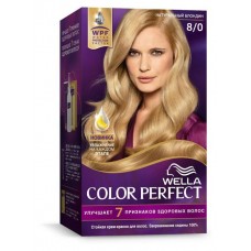 Крем-краска для волос  Wella Color Perfect 8/0 натуральный блондин