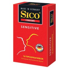 Презервативы Sico Sensitive Контурные анатомической формы, 18 шт