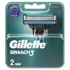 Cменные кассеты для бритья Gillette Mach 3, 2 шт