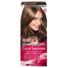 Крем-краска для волос Garnier Color Sensation роскошный темно-русый тон 6.0, 112 мл