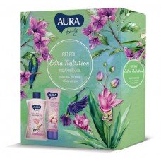 Подарочный набор Aura Beauty «Extra Nutrition» Крем-гель для душа + Крем для рук