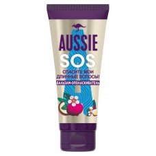 Бальзам-ополаскиватель для волос Aussie SOS с австралийскими суперфудами для поврежденных длинных волос, 200 мл