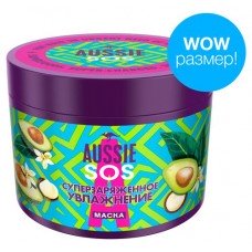 Масло для волос Aussie SOS Суперзаряженное увлажнение с австралийскими суперфудами для сухих волос, 450 мл