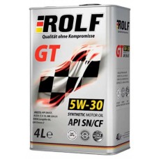 Масло моторное Rolf GT SAE 5W30 синтетическое, 4 л