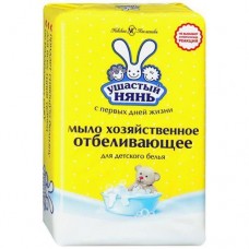 Купить Мыло хозяйственное «Ушастый нянь» для детского белья отбеливающее, 180 г