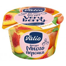 Купить Йогурт Valio ложковый с Персиком 2.6%, 180 г