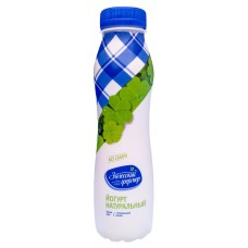 Йогурт питьевой «Залесский Фермер» натуральный из цельного молока 2,8%, 268 мл