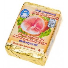 Сыр плавленый «Снеговичок» Фермерский с копчеными мясопродуктами 50%, 90 г