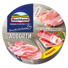 Купить Сыр плавленый Hochland Ассорти мясное 55%, 140 г