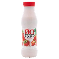 Йогурт питьевой «Белая Долина» с кусочками фруктов клубника 2,5%, 290 г