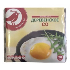 Купить Яйцо куриное Auchan Красная Птица Деревенское СО, 30 шт