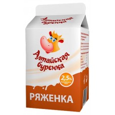 Ряженка «Алтайская Буренка» 2,5%, 450 г