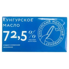 Масло сладкосливочное «Кунгурский молочный комбинат» Крестьянское 72,5%, 160 г
