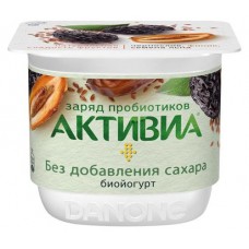 Йогурт «Активиа» чернослив финики лен 2,9%, 150 г