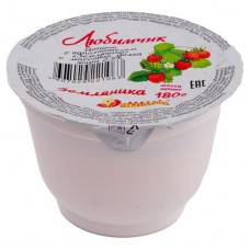 Йогурт «Молочная ферма» термостатный Земляника 2,5%, 180 г