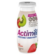 Напиток кисломолочный Actimel с киви и клубникой 1,5%, 95 г