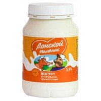 Йогурт «Донской молочник» натуральный термостатный 3,4%, 500 г
