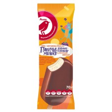 Купить Мороженое Auchan Красная Птица Эскимо пломбир с ароматом ванили в молочном шоколаде, 70 г