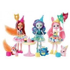 Купить Набор Enchantimals GJX22 День рождения 3 куклы и 3 питомца