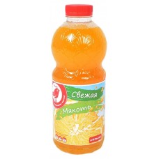 Купить Напиток апельсиновый Auchan Красная Птица с мякотью негазированный, 900 мл