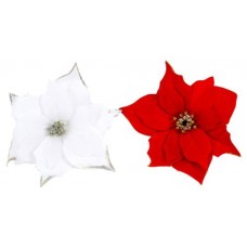 Декоративный цветок Пуансеттия, 22 см
