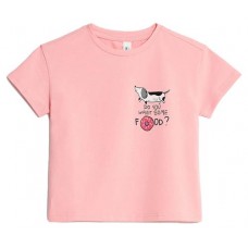 Футболка для девочек Acoola розовая, размер 98-128
