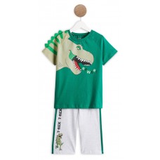 Пижама InExtenso SBO0024  для мальчика короткий рукав, зеленая