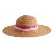 Шляпа InExtenso WAC_ACC0055 бежевая с розовой полоской